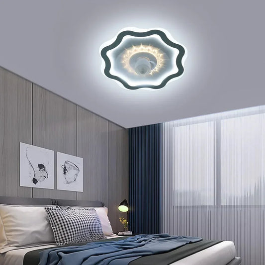 Bymaocar Led Ceiling Fan Light With Remote Dimming 3 Speeds