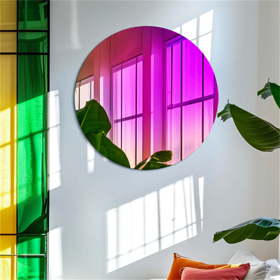 BORWARTH Round Wall Mirror Decorative Accent Home Decor