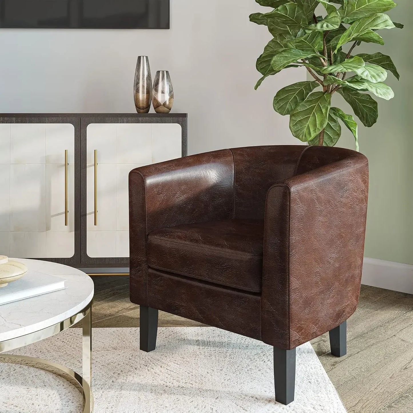 General Barrel Club Tub Accent Chairs For Living Room