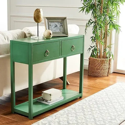 Sadie Modern Console Table With Two Drawers Fully Assembled