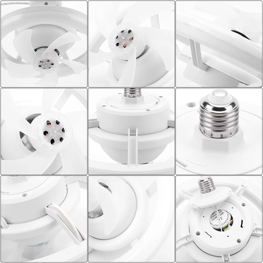 Alloet Ceiling Fan With Light RGB Dimmable 3 Speeds