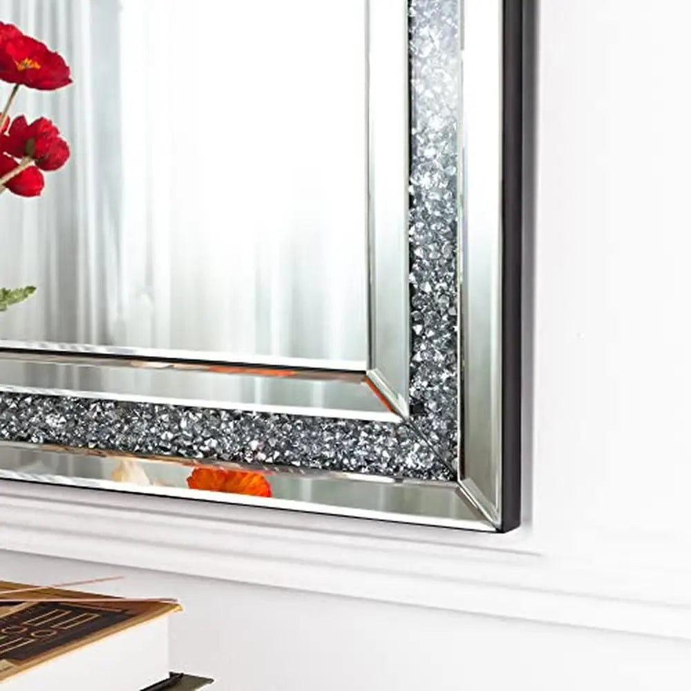 DUTRIEUX Luxury Crushed Diamond Beveled Wall Mirror Decor