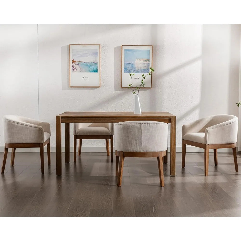 DAFIFY Washon Upholstered Dining Chairs Mid Century Set 4