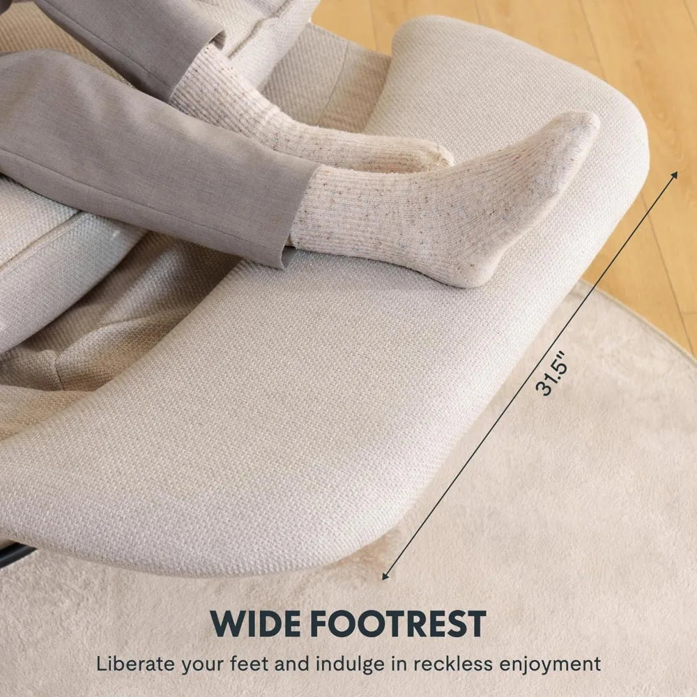 Angduo Lotus Swivel Rocker Recliner Chair for Adults