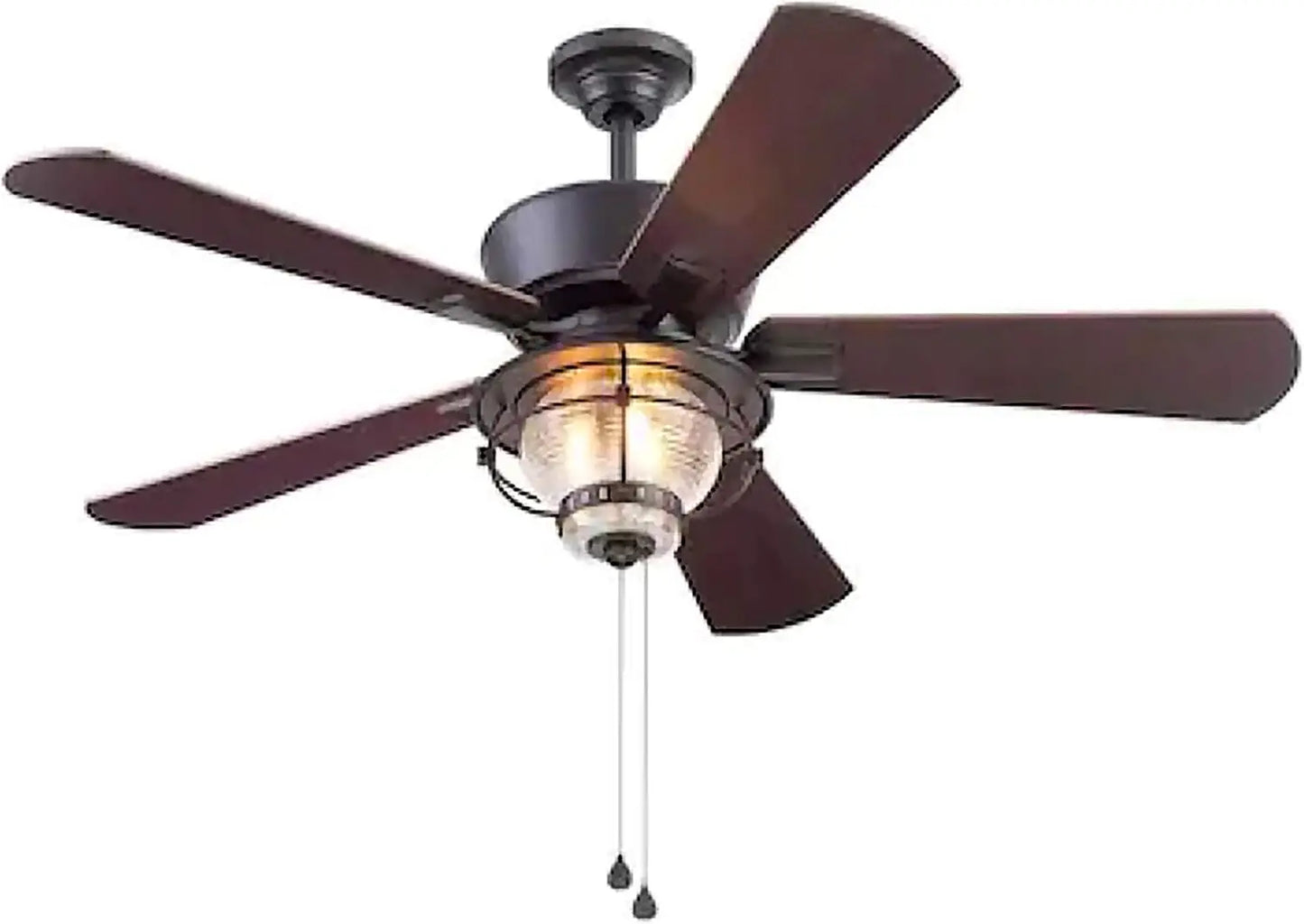 LED Indoor Outdoor Ceiling Fan With Light Kit Five Blade