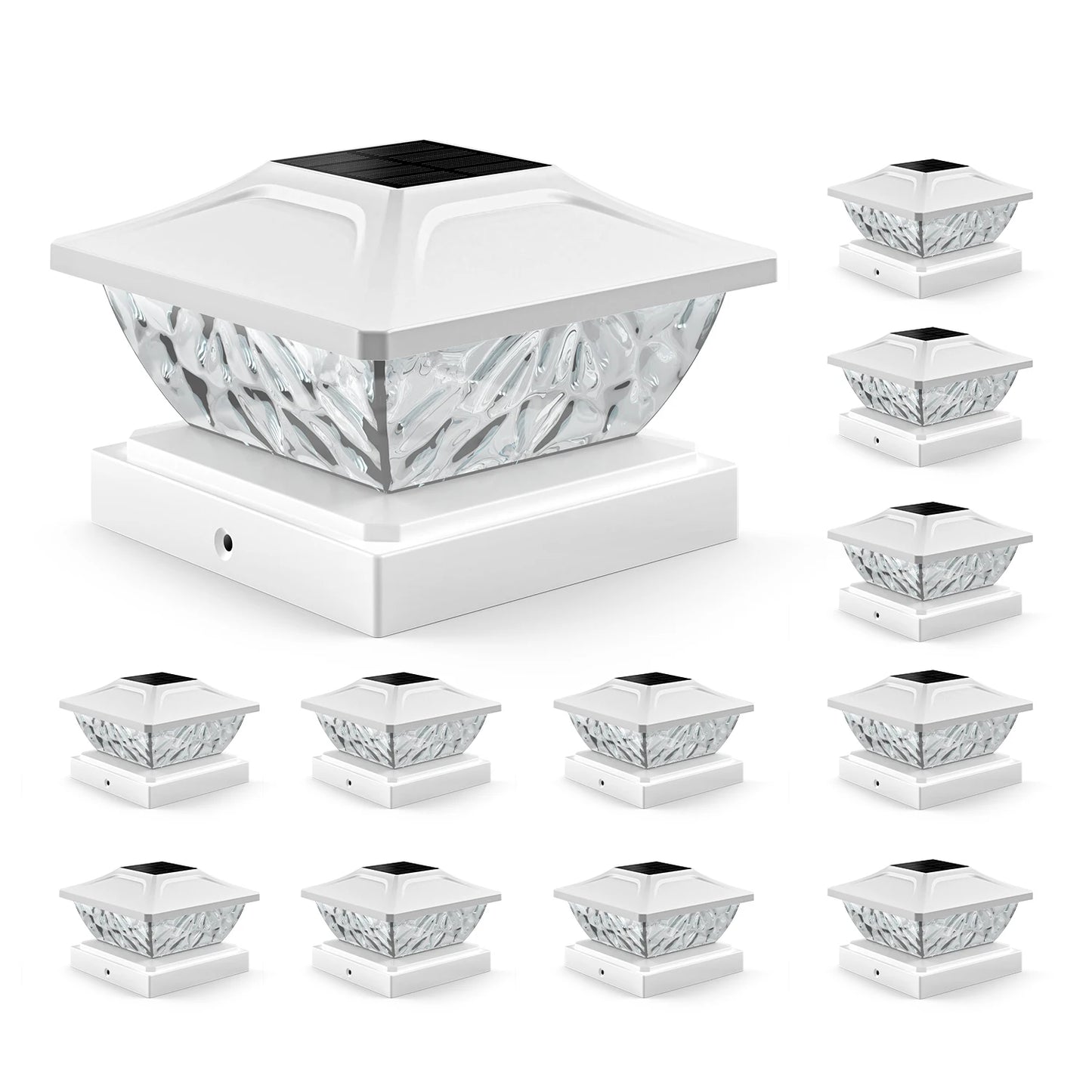 KPSTEK Solar Post Lights 2 Mode Bright Deck Garden Lighting