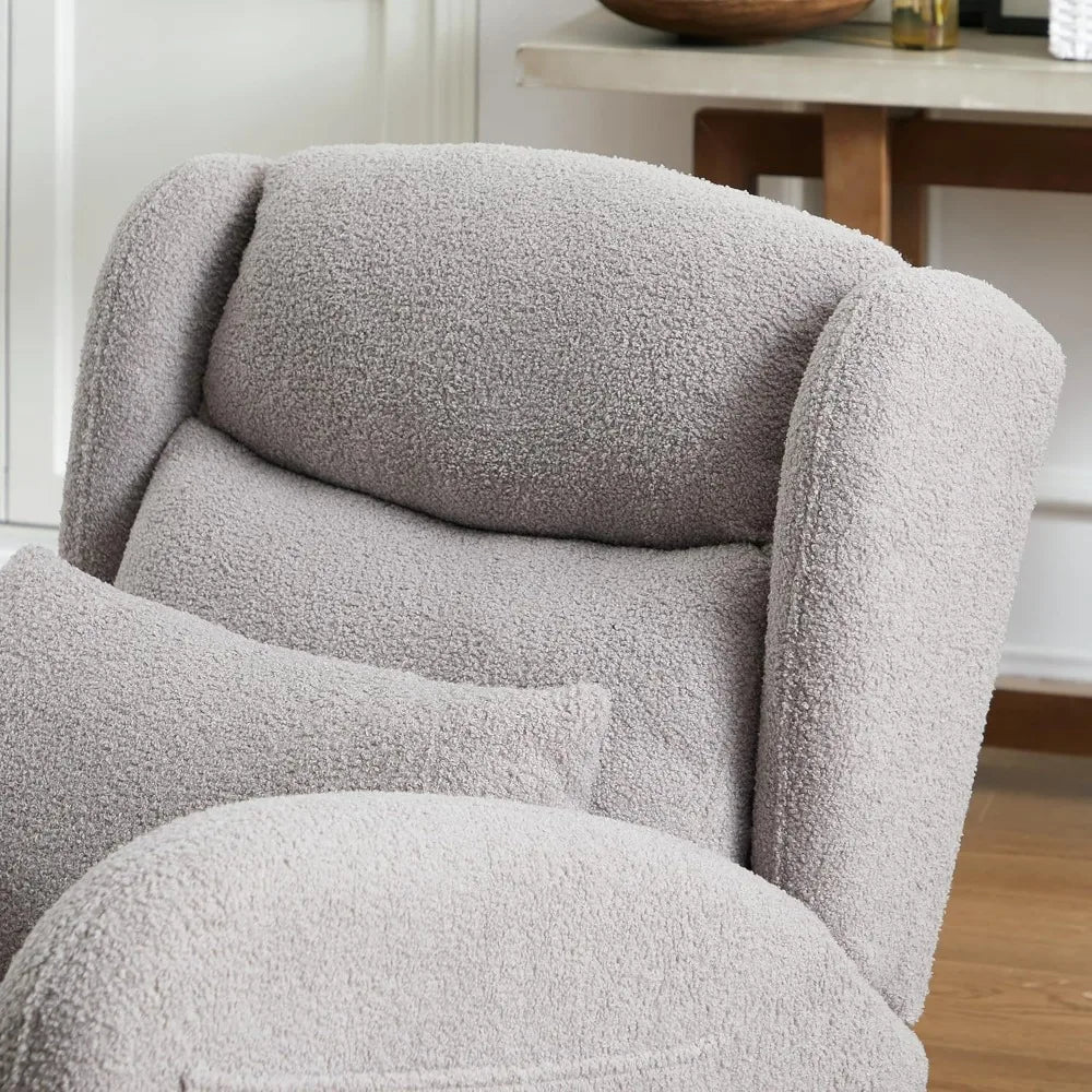 DAFIFY Teddy Rocking Glider Chair Upholstered Wingback