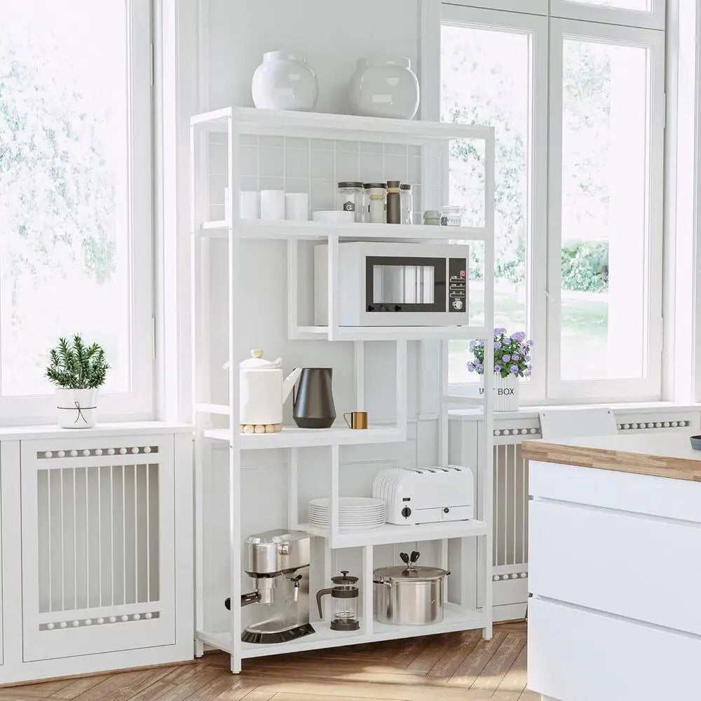 IRONCK 6 Shelf Etagere Bookcase Open Display Shelves