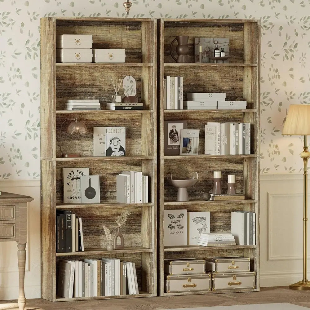 IRONCK Bookshelves Set Of Two Floor Standing Shelves