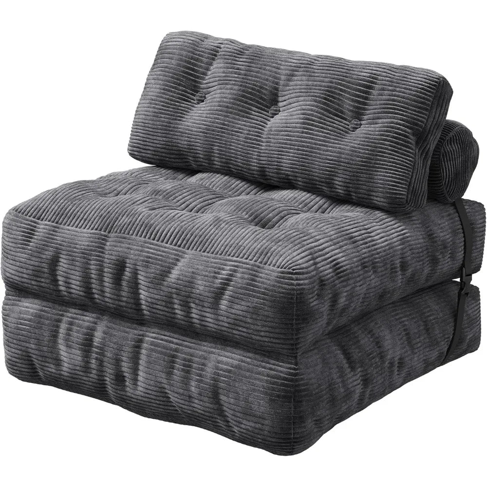 Hign Concerned Bean Bag Chair With Backrest Corduroy Lounge