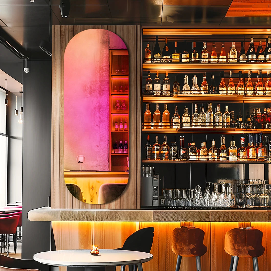 BORWARTH Round Wall Mirror Decorative Accent Home Decor