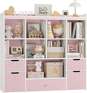 HORSTORS Kids Toy Storage Organizer With Removable Bins