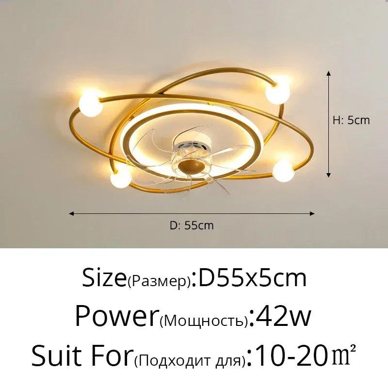 Neet Designs Emporium Invisible Integrated Ceiling Fan Light