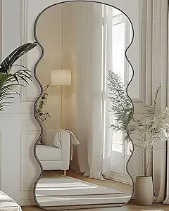 Freestanding Floor Mirror With Stand For Bedroom Decor
