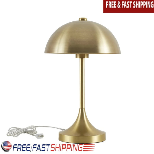 XMSJ Brass Touch On Off Dome Table Lamp Accent Lighting