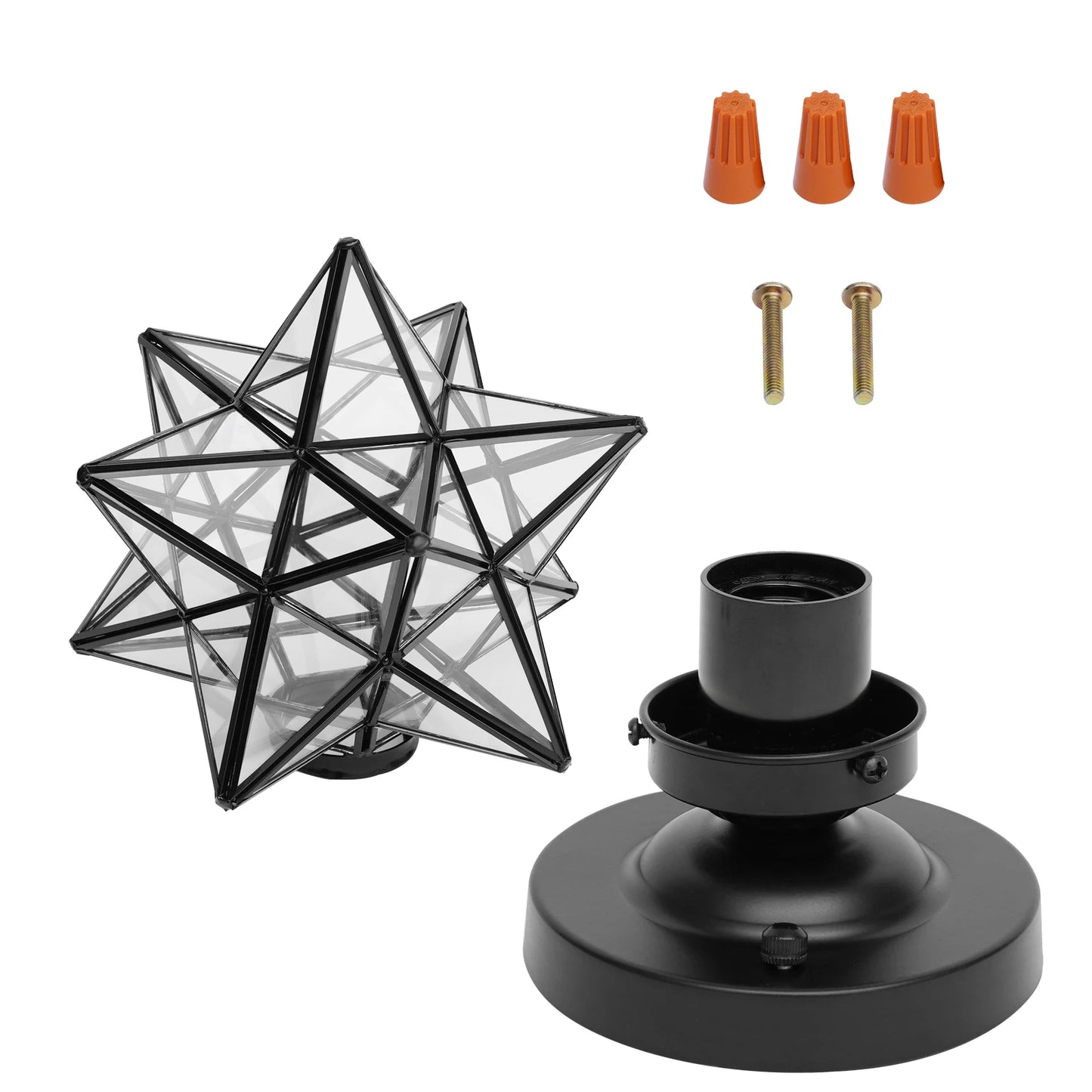 LOYALHEARTDY Star Flush Mount Ceiling Light Modern Minimal