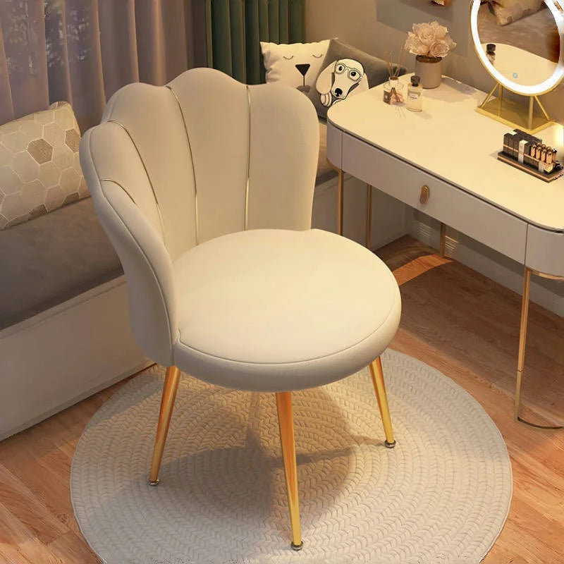 Minimalist Modern Makeup Dressing Chair With Backrest