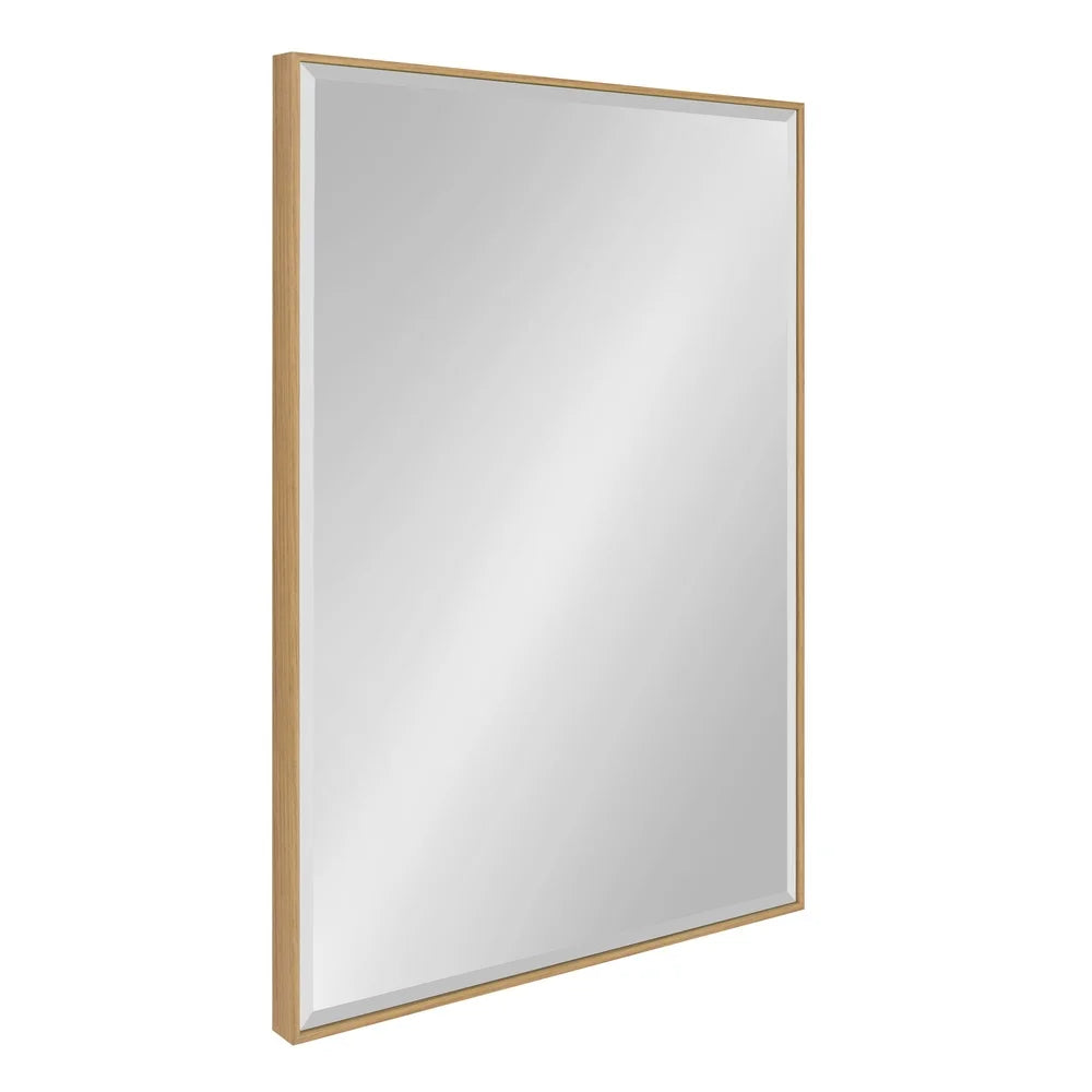 Dutrieux Rhodes Rectangular Beveled Wall Mirror Modern Minimalist Frame