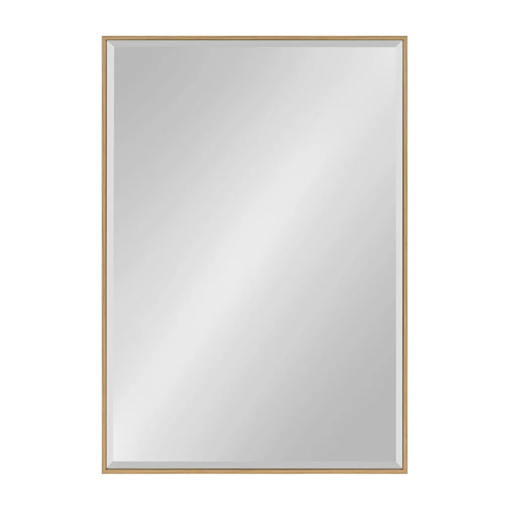 Dutrieux Rhodes Rectangular Beveled Wall Mirror Modern Minimalist Frame