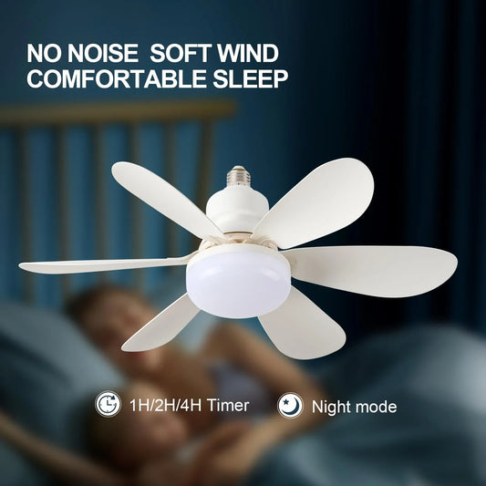 E27 LED Ceiling Fan Light with Remote Control Dimmable by M Brand