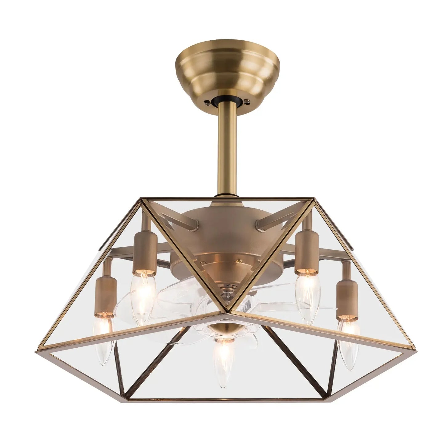 Hign Concerned Stylish Ceiling Fan With Light Lampshade