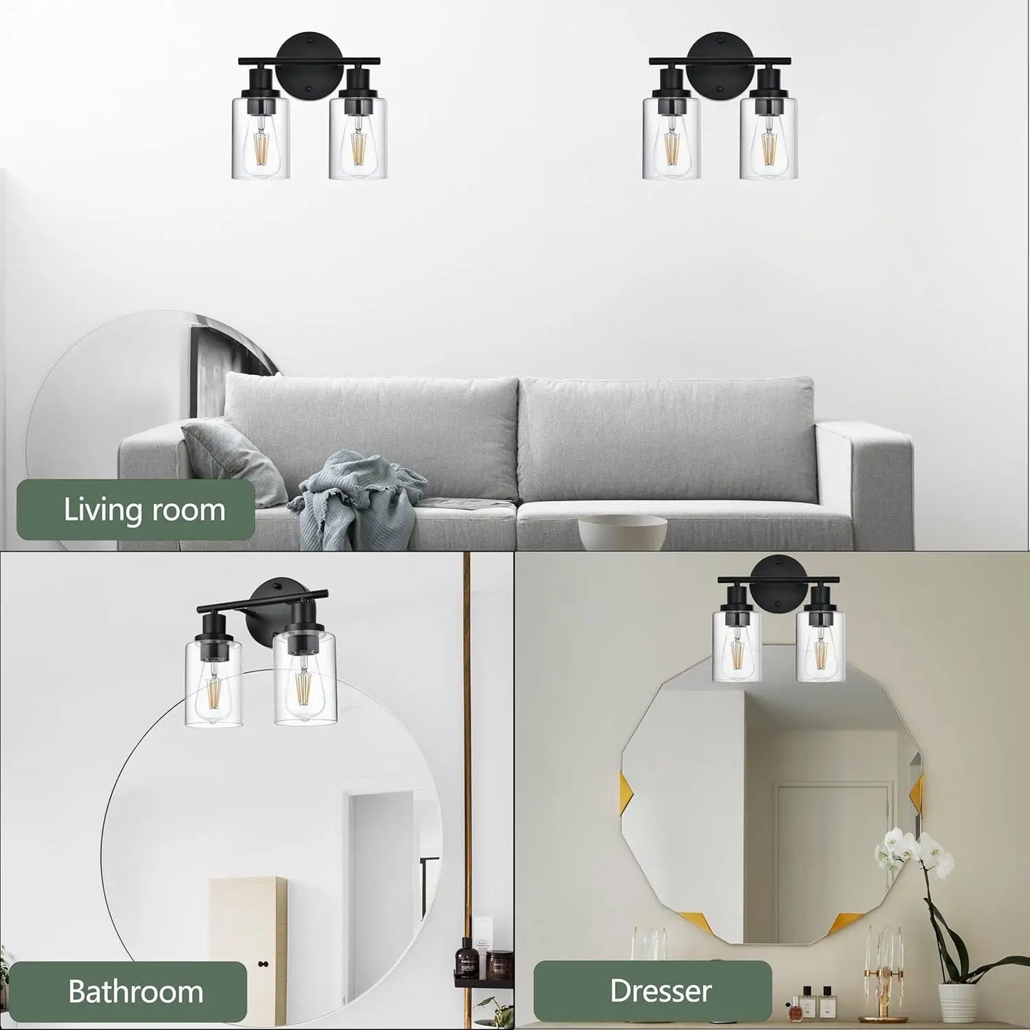 Origin Brushed Nickel Five Light Bathroom Vanity Light