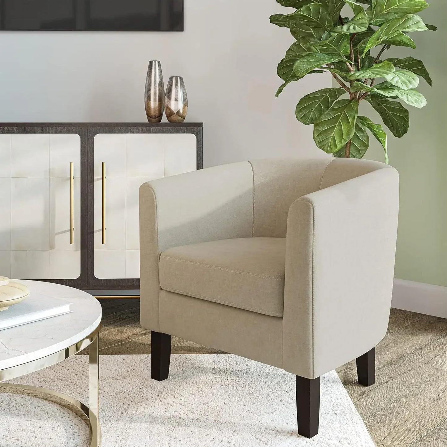 General Barrel Club Tub Accent Chairs For Living Room