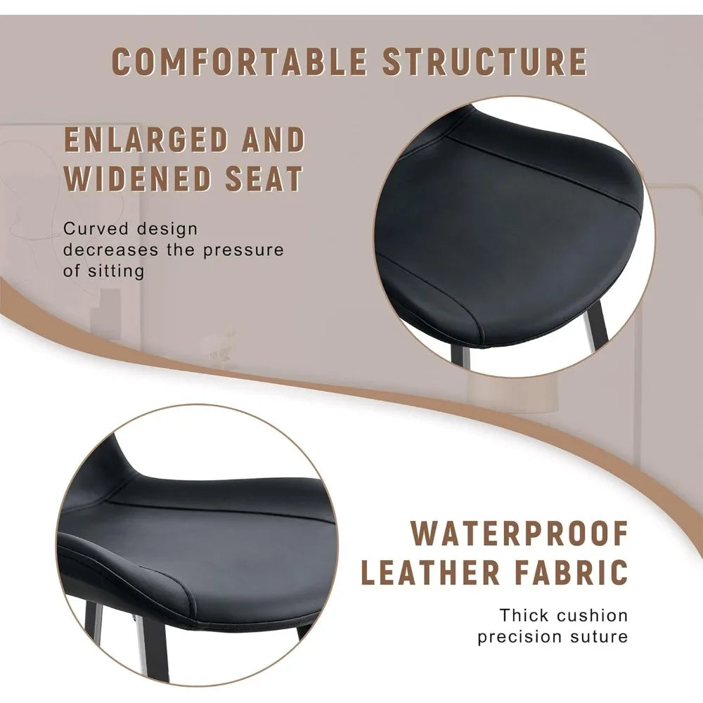 Dafify Round Dining Table Set For Four With Storage