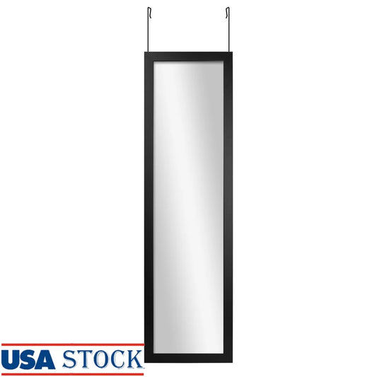 DUTRIEUX Over Door Full Length Mirror With Hooks Wall Mounted