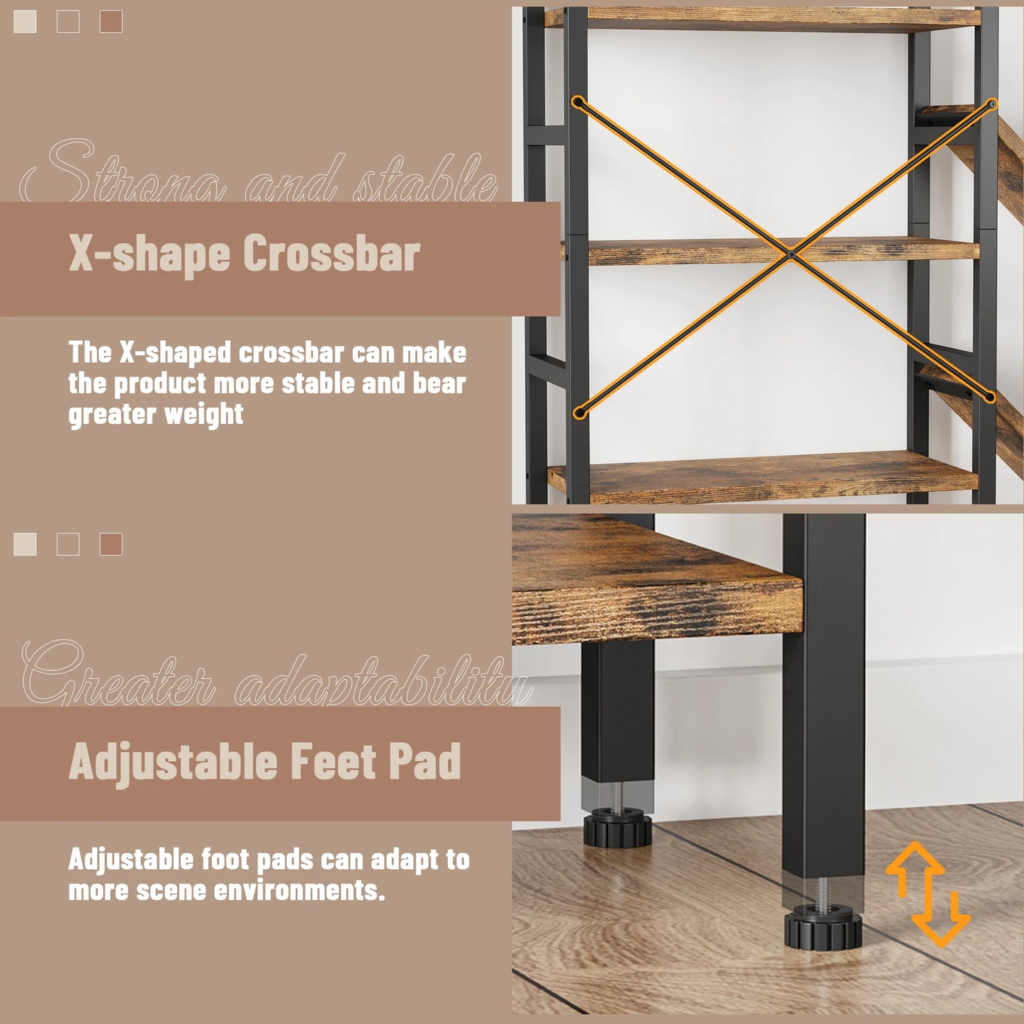 Finishes 5 Tier Triple Bookshelf Modern Tree Wood Bookcase