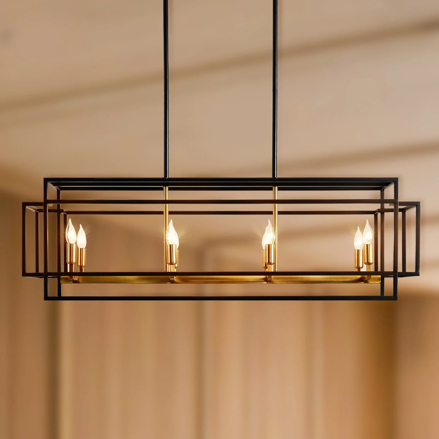 LovingC Retro Industrial Chandelier For Dining Room And Kitchen Island