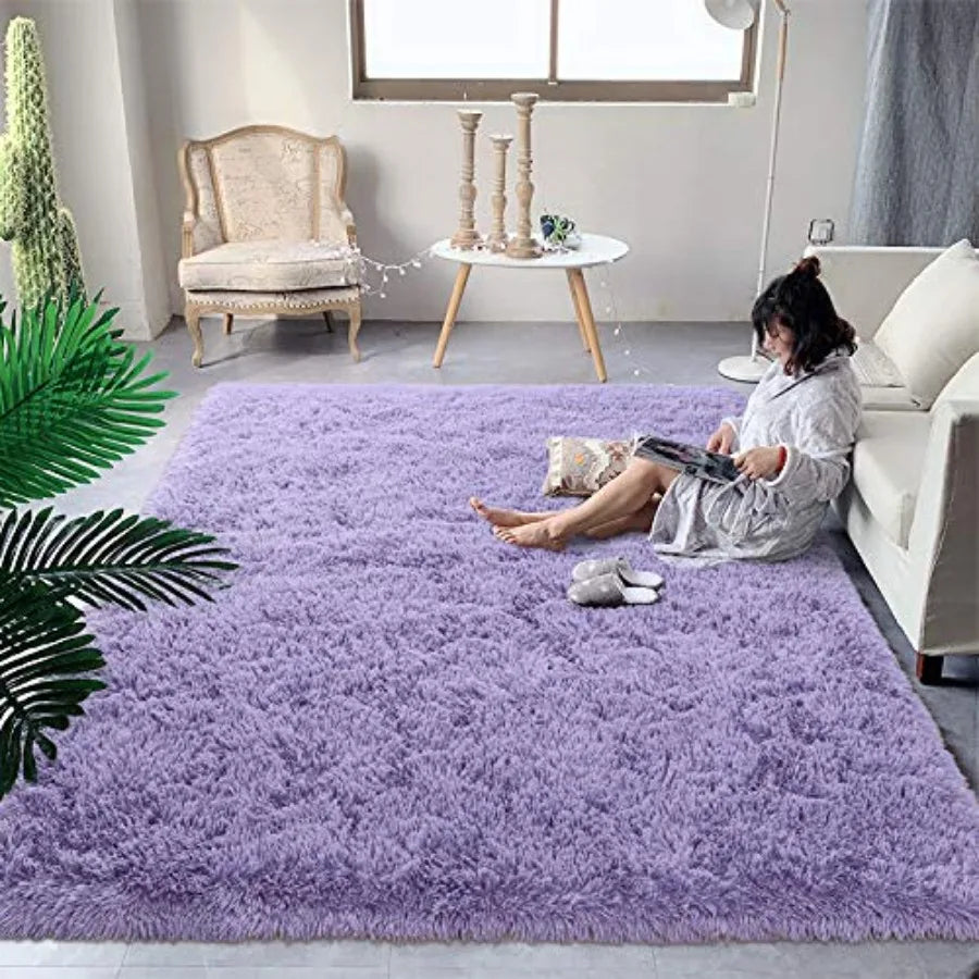 High-concerned Fluffy Plush Shag Rugs for Bedroom and Living Room