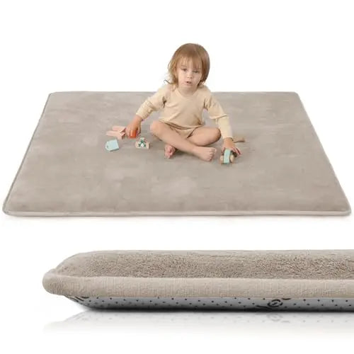 Huloo Sleep Solid Non-Slip Living Room Foam Play Mat Rug