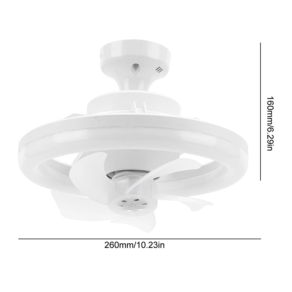 Alloet Ceiling Fan With Light RGB Dimmable 3 Speeds