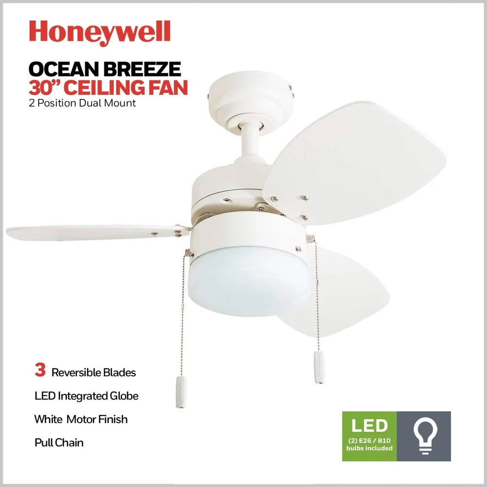 XMSJ Indoor Ceiling Fan With Light Remote Control Quiet