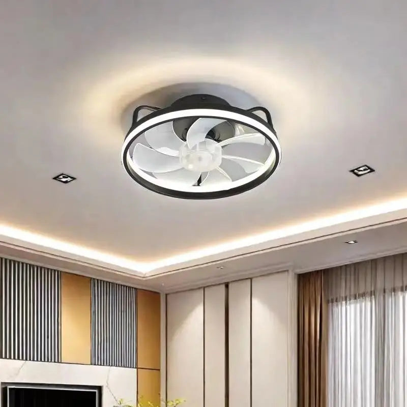 XCLuuHY 55W Ceiling Fan With Light Remote Control LED