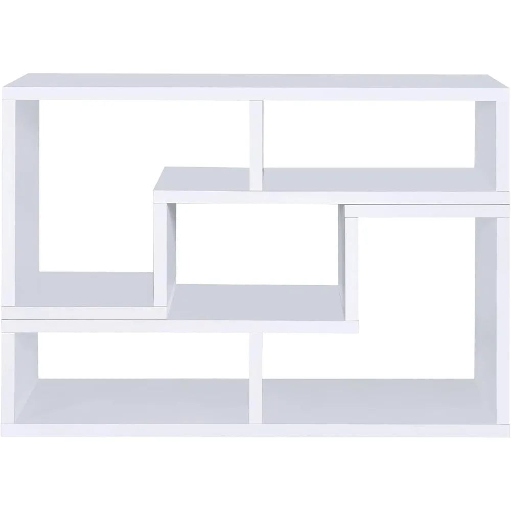 Nirvaer Convertible L Shape Bookcase Five Open Shelves
