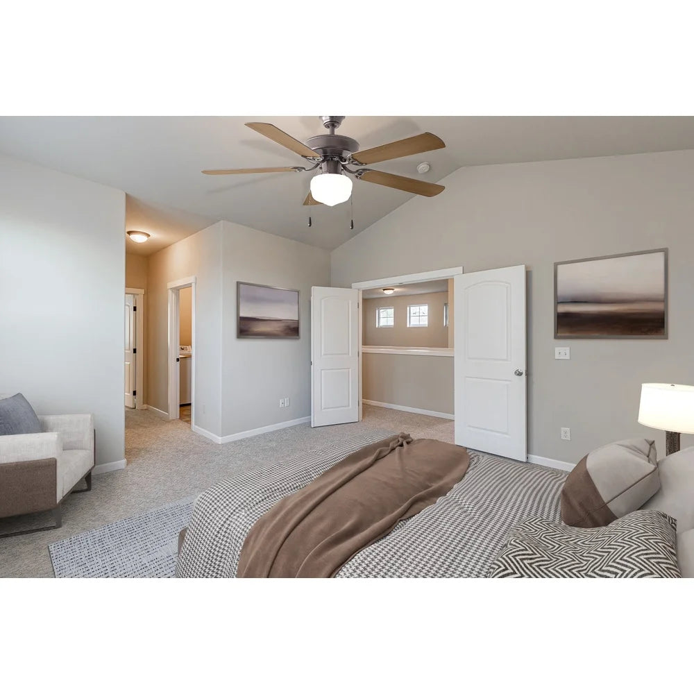 XMSJ Ceiling Fan With Light Kit Reversible Blades Motor