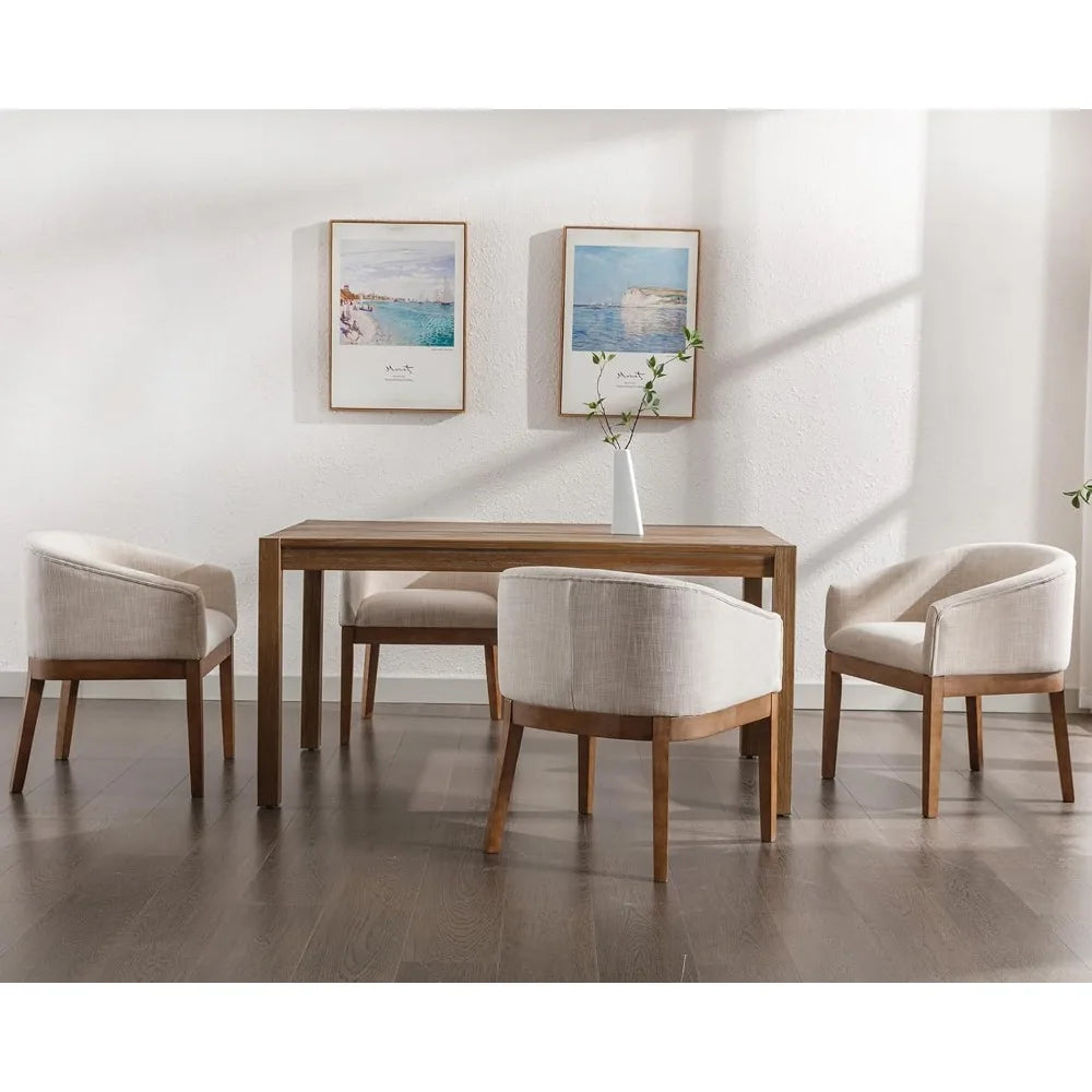 DAFIFY Washon Upholstered Dining Chairs Mid Century Set 4
