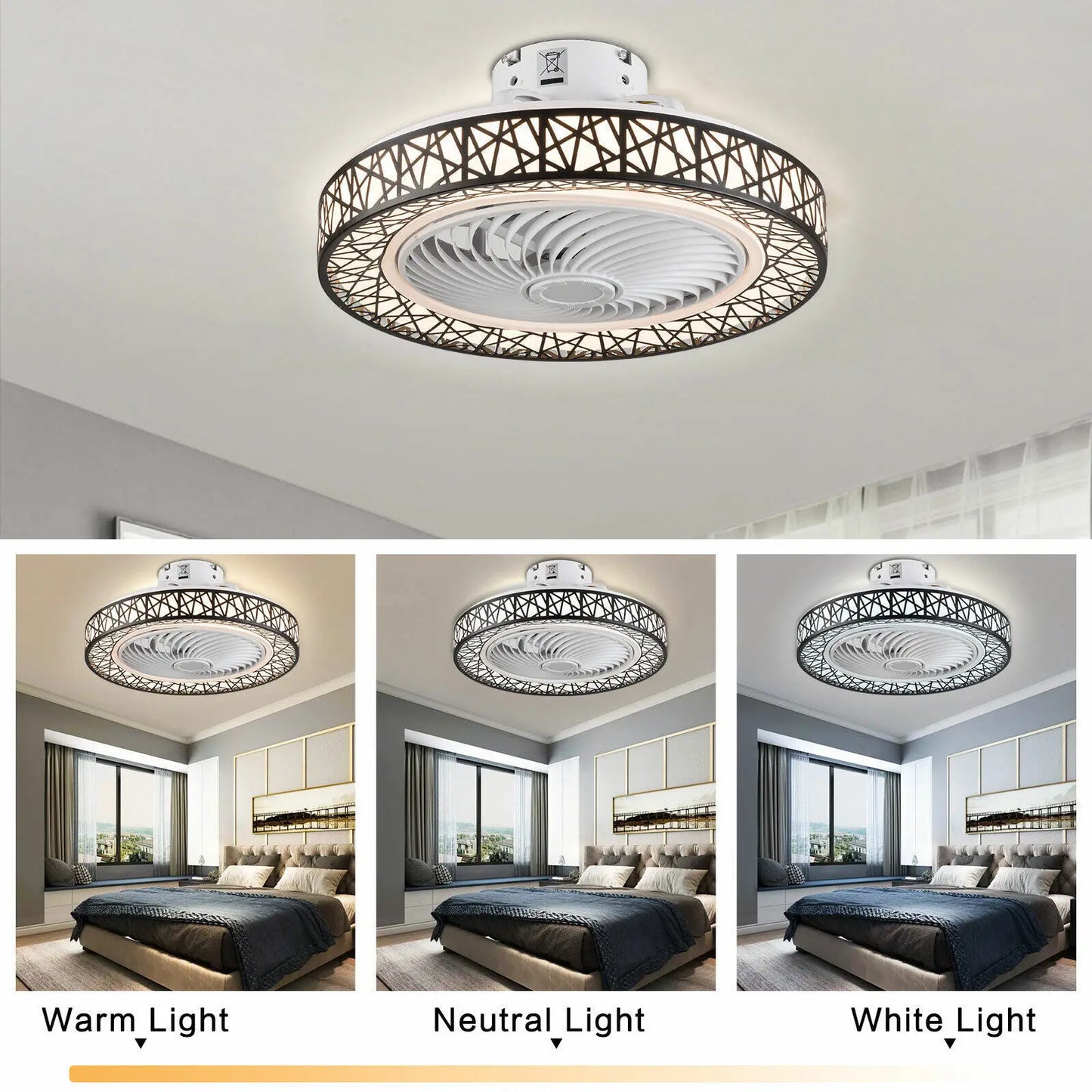 Hign-concerned LED Dimmable Ceiling Fan With Remote