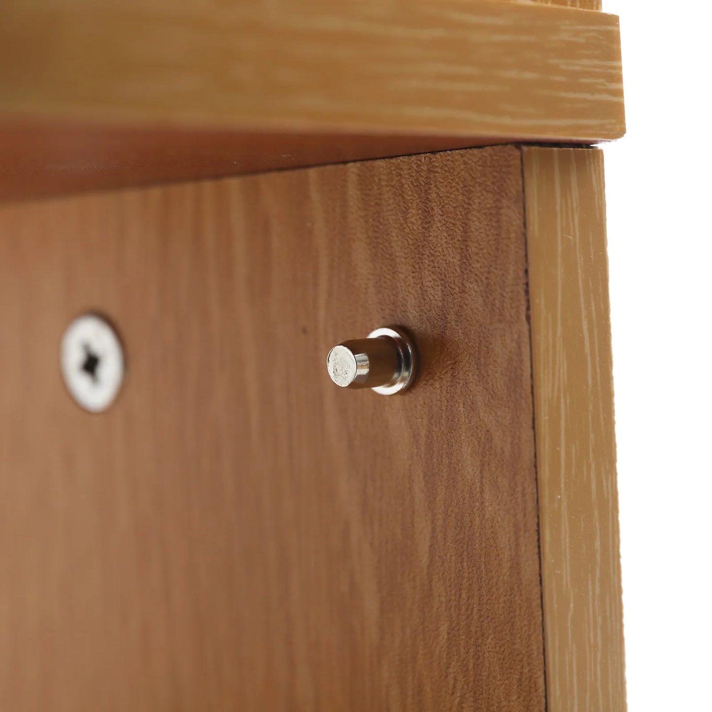 CNCEST Storage Cabinet Bookcase Organizer With Drawer MDF