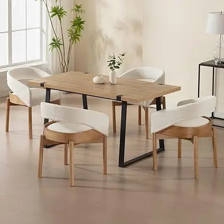 DAFIFY Washon Upholstered Dining Chairs Mid Century Set 4