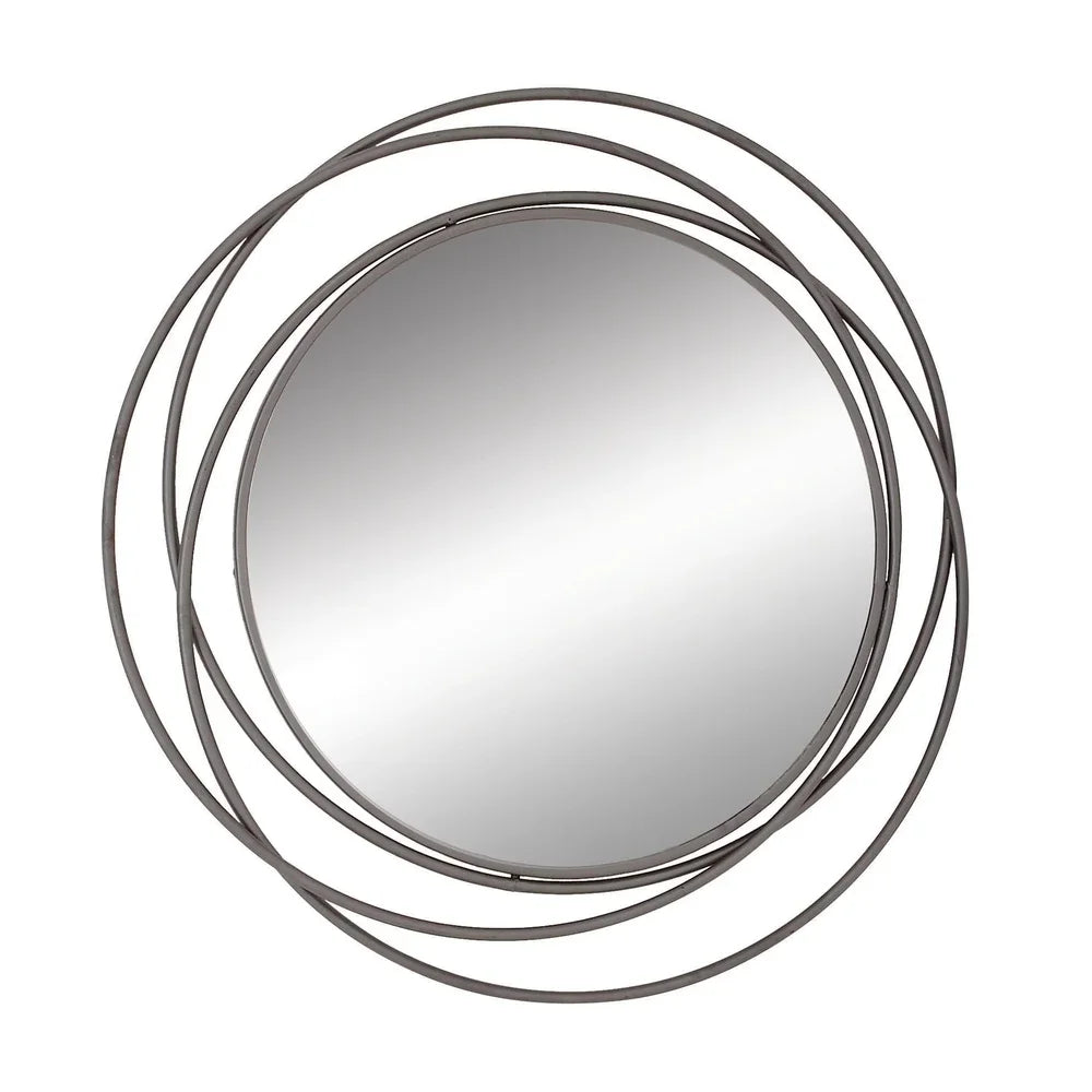 DUTRIEUX Overlapping Ring Metal Wall Mirror Decorative Accent
