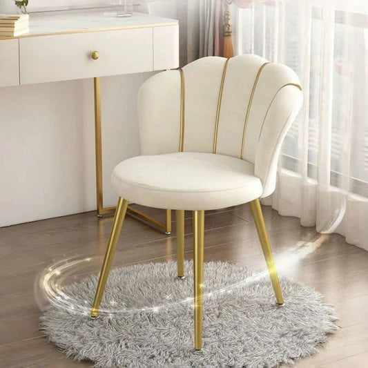 Minimalist Modern Makeup Dressing Chair With Backrest