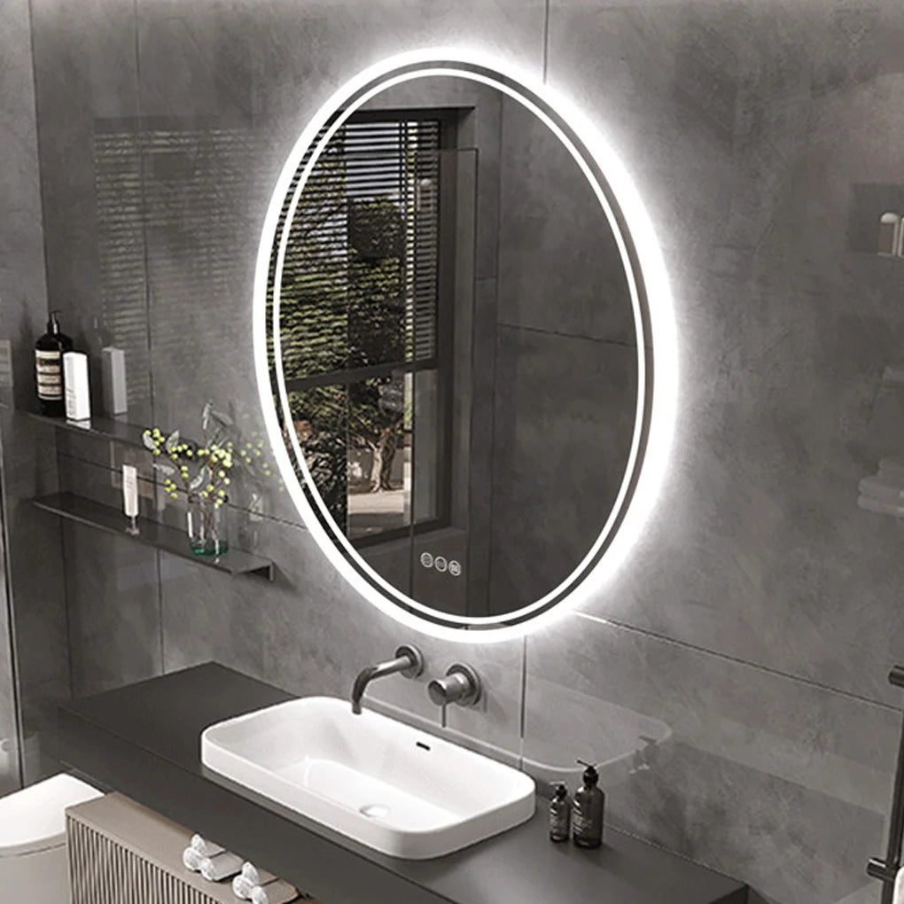 Borwart LED Bathroom Mirror Illuminated Dimmable Antifog