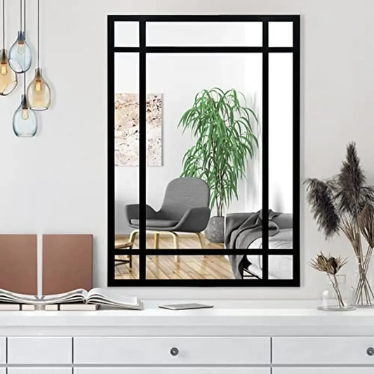 Dutrieux Rectangular Decorative Wall Mirror Premium Reflective Accent