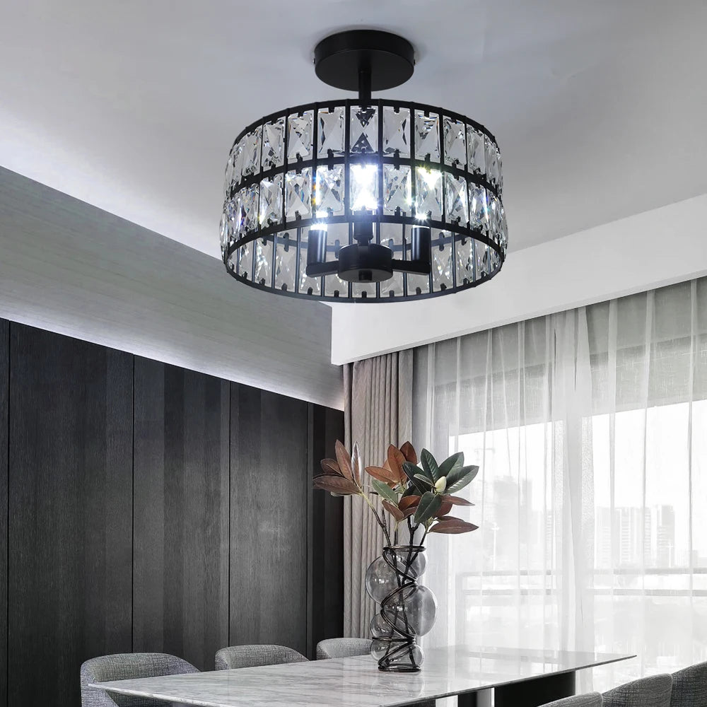 Vetrulus Crystal Pendant Light Chandelier Modern Lamp