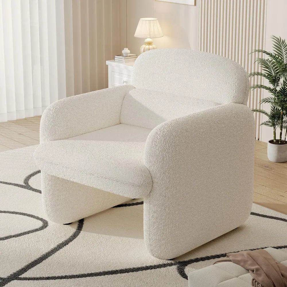 DAFIFY Modern Chenille Upholstered Accent Chair Set Of 2