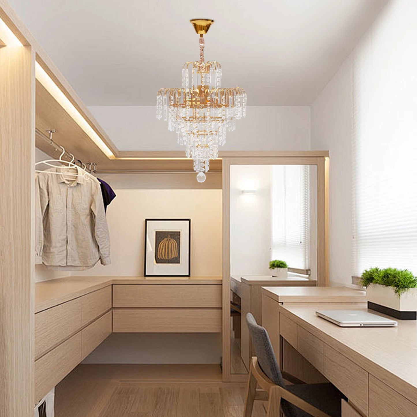 Luxury Crystal Chandelier Ceiling Pendant Light Fixture