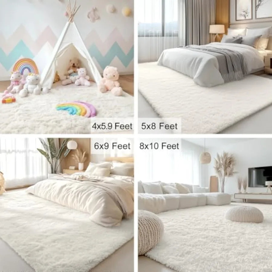 High-concerned Fleece Area Rug for Living Room Bedroom